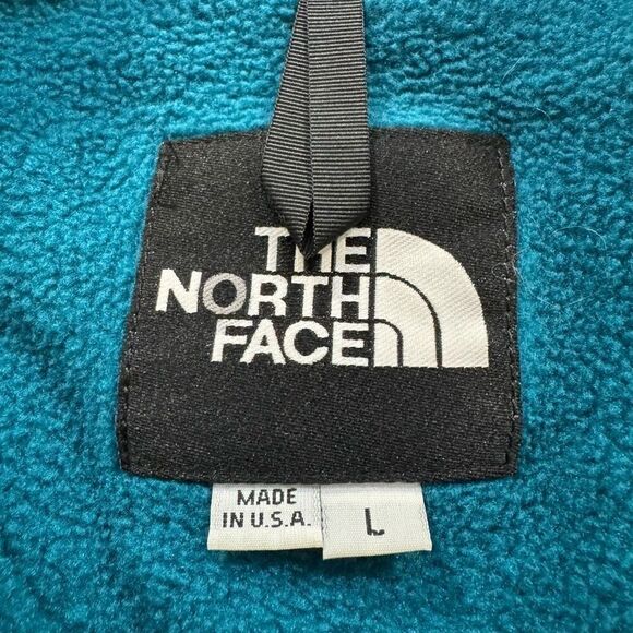Vintage 90s The North Face Men’s Blue Fleece 1/4 Zip Up Jacket 100% Polyester - Picture 14 of 16